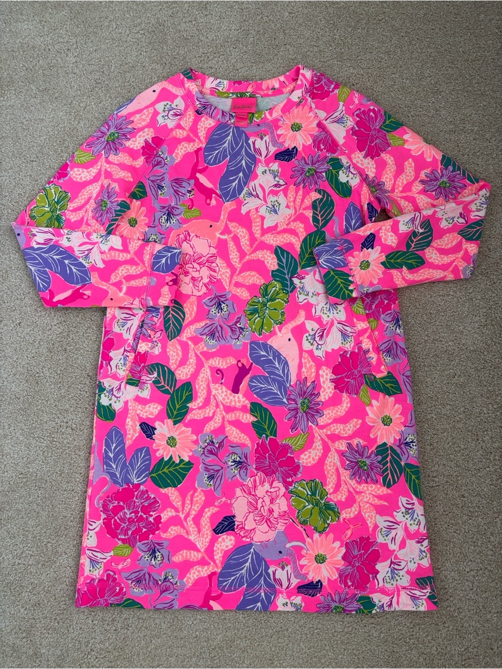 Lilly Pulitzer Mini Beach Comber dress in Best of Friends floral print, size XL